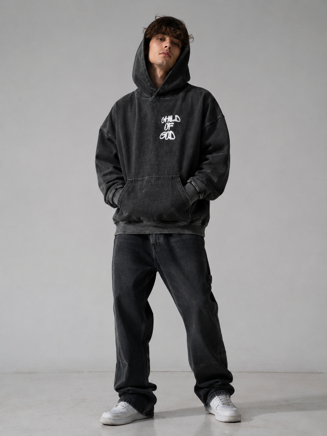 The Sanctuary Heavyweight Hoodie – Acid Onyx