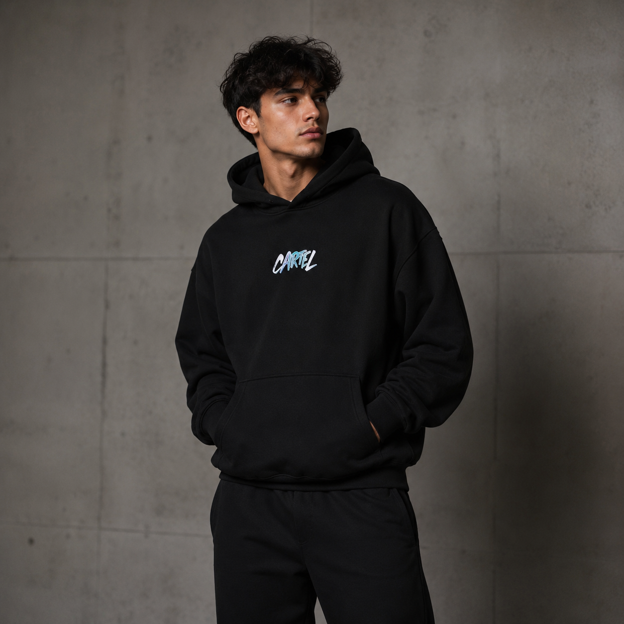 The Syndicate Core Hoodie – Deep Black
