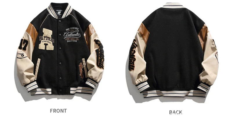 Embroidered Baseball Jacket