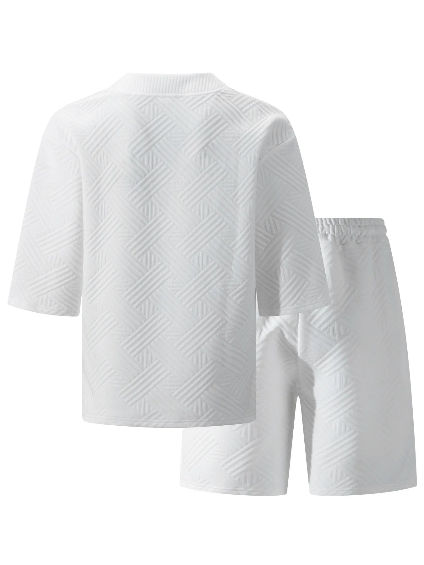New high-quality men's casual V-neck T-shirt and shorts set - summer two-piece clothing - fashionable attire suitable for men to