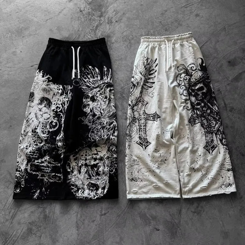 Casual Pants Gothic Oversized Streetwear