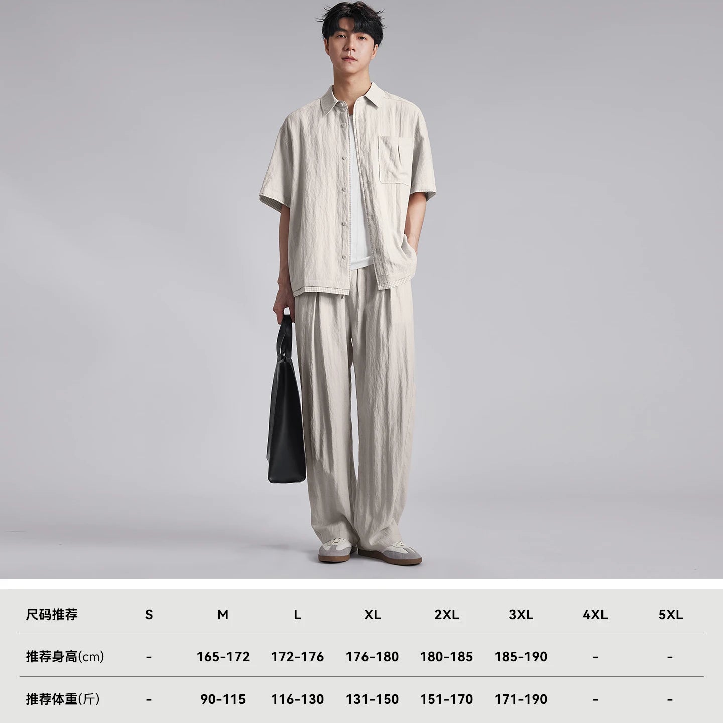 Fashion Men's Lyocell Linen 2-Piece Set 2026 Summer Turn-Down Collar Loose Casual Cool Touch Shirt and Shorts Set