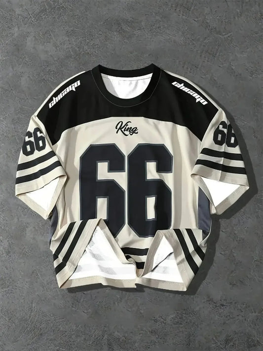 Summer new men's T-shirt is a casual fashionable sporty breathable soft and comfortable