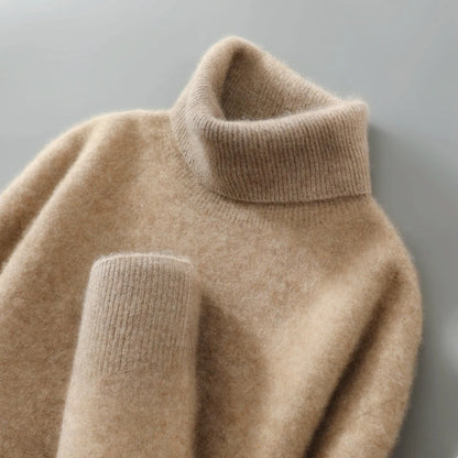 100% wool high neck sweater with pullover for men, autumn and winter warm and full sleeved hot selling new knitted  base sweater