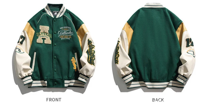 Embroidered Baseball Jacket