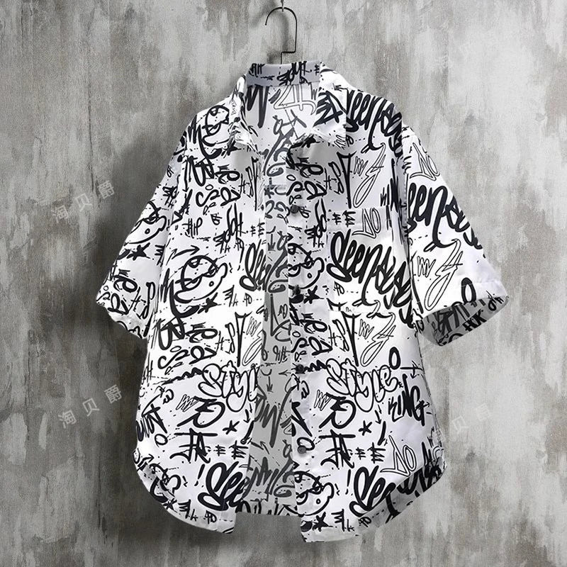 Fashion Trend Short-Sleeve Shirt for Men 2025 Summer New Arrival Business Casual Stylish Shirt Ice Silk Thin Half-Sleeve