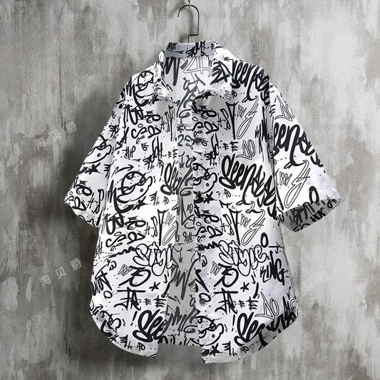 Fashion Trend Short-Sleeve Shirt for Men 2025 Summer New Arrival Business Casual Stylish Shirt Ice Silk Thin Half-Sleeve