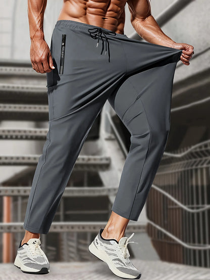 Men's Ice Silk Stretch Joggers