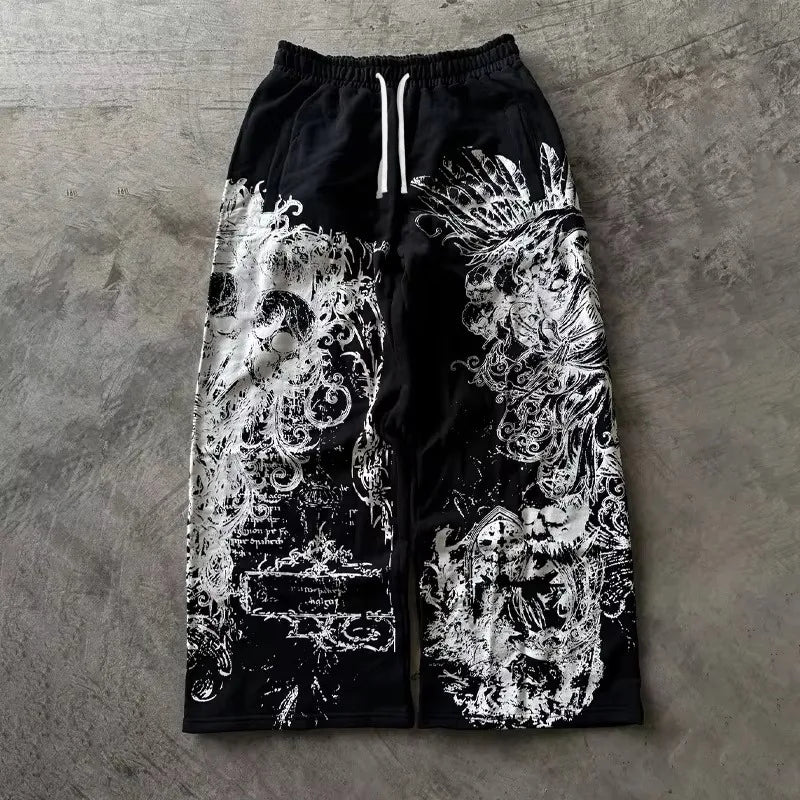 Casual Pants Gothic Oversized Streetwear