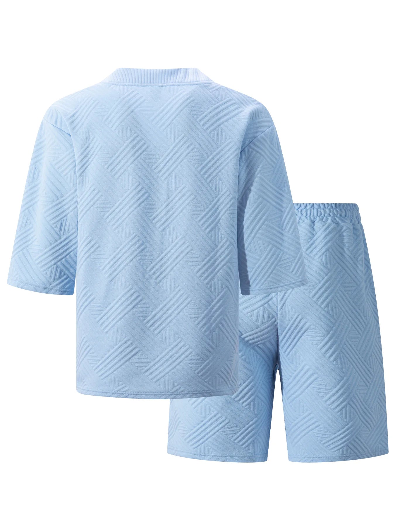New high-quality men's casual V-neck T-shirt and shorts set - summer two-piece clothing - fashionable attire suitable for men to