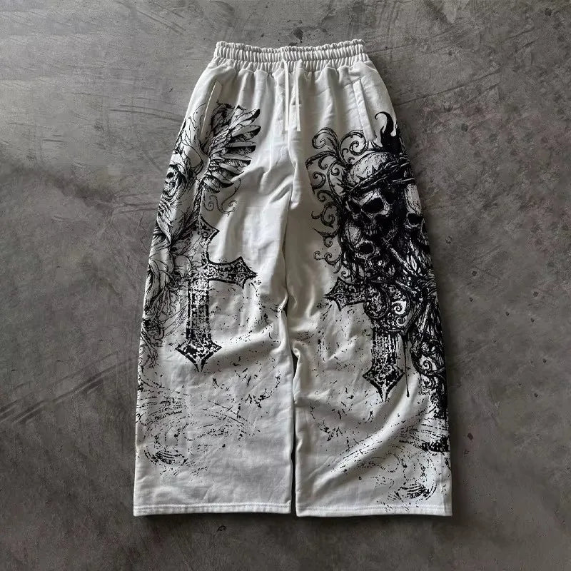 Casual Pants Gothic Oversized Streetwear