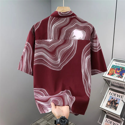 Hawaiian Beach Short Sleeve Shirts Men Summer Cool Shirts 10XL Plus Size Male Shirts Big Size 10XL