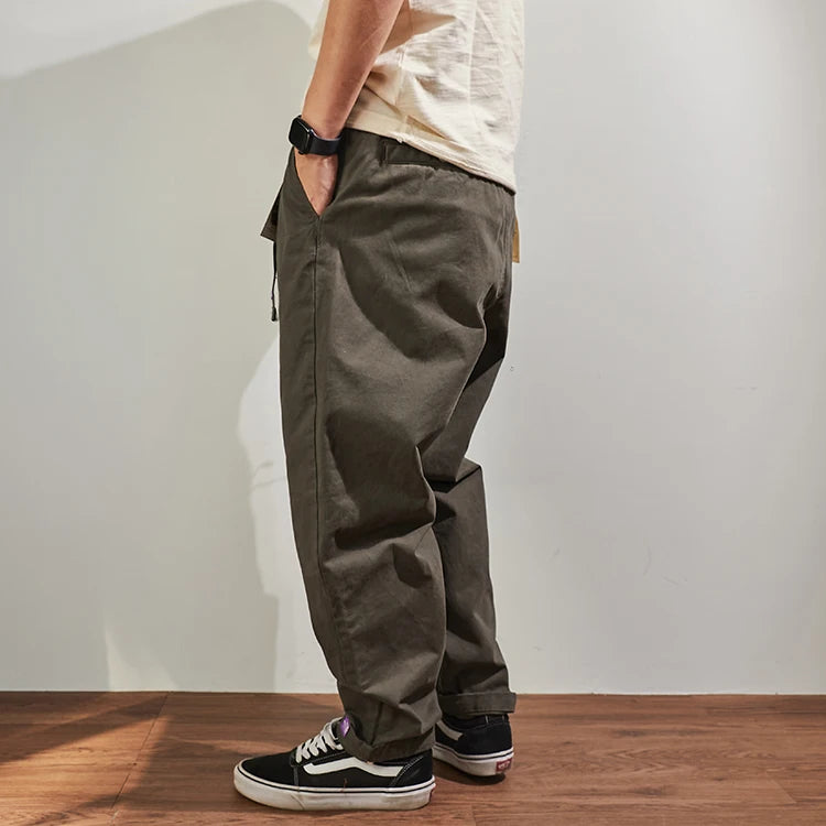 Men's Baggy Tapered Cargo Pants