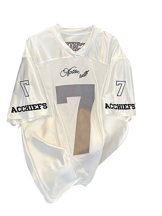 Men's Loose Fit Short Sleeve V-Neck Basketball Training Top