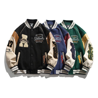 Embroidered Baseball Jacket