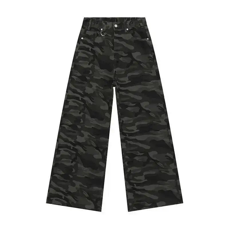IEFB Summer Men's Denim Pants Old Blue Washed Male Jeans Straight Casual Menwear Loose Wide Leg Trousers New Fashion 9C354