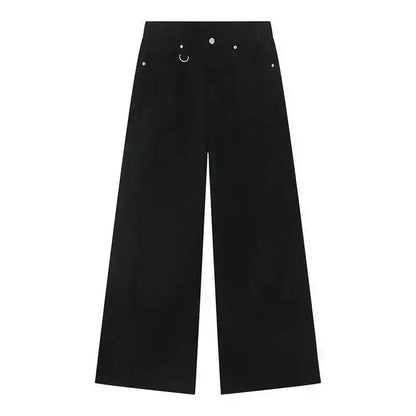 IEFB Summer Men's Denim Pants Old Blue Washed Male Jeans Straight Casual Menwear Loose Wide Leg Trousers New Fashion 9C354