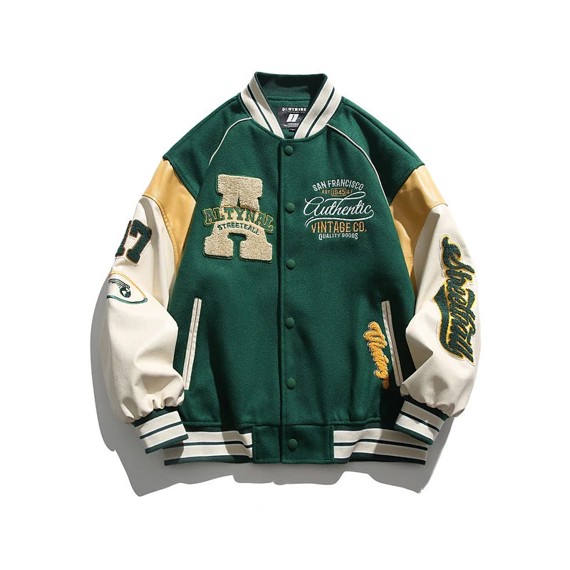 Embroidered Baseball Jacket