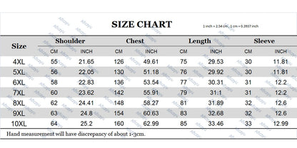 Hawaiian Beach Short Sleeve Shirts Men Summer Cool Shirts 10XL Plus Size Male Shirts Big Size 10XL